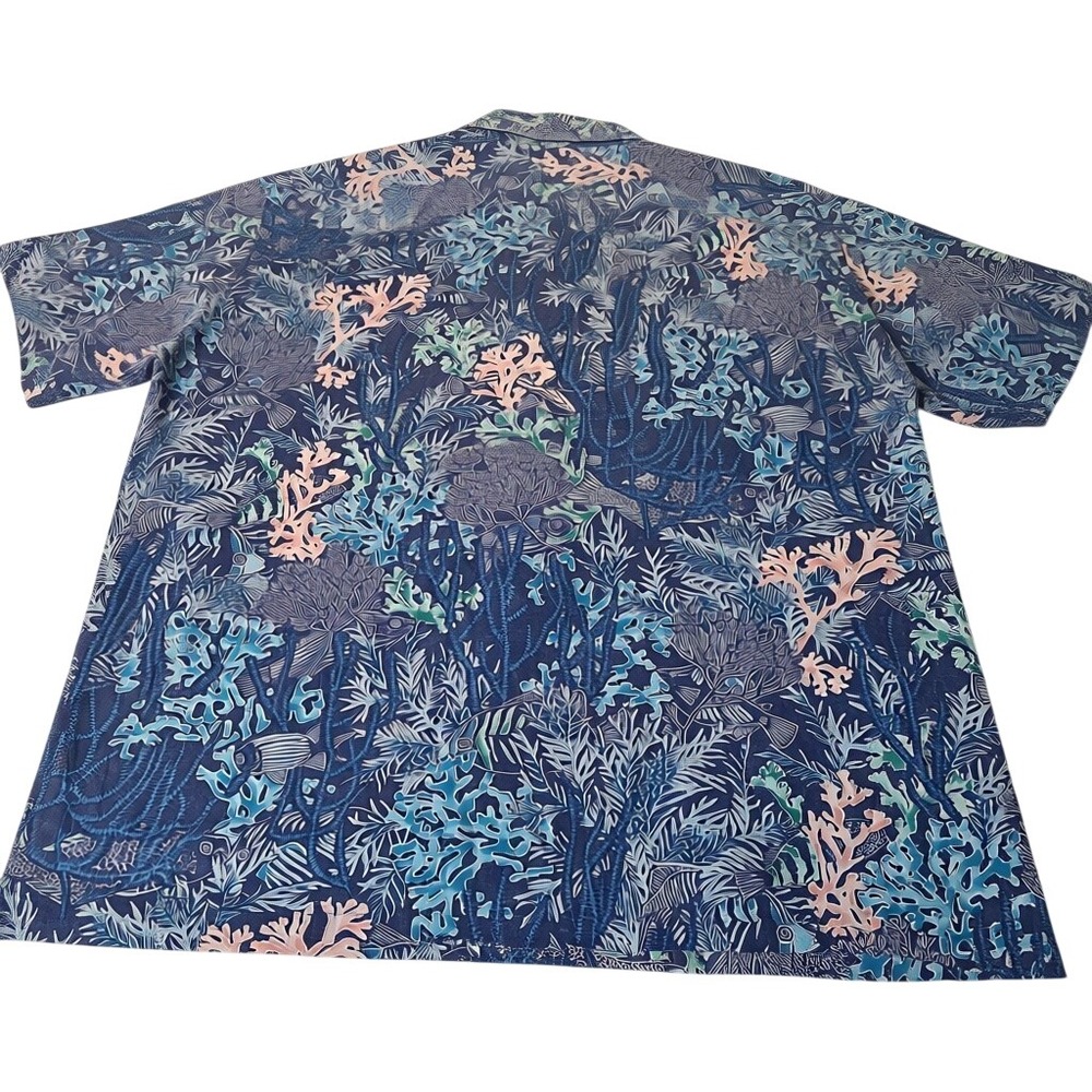 Kahala Button Down Shirt Men 2XL Multicolor Lot of 3 Aloha Tropical Fish Tiki - Picture 3 of 12